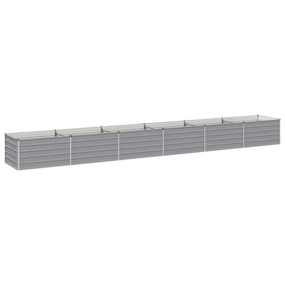 Verhoogd Tuinbed Grijs 600 x 80 x 55 cm koudgewalst staal