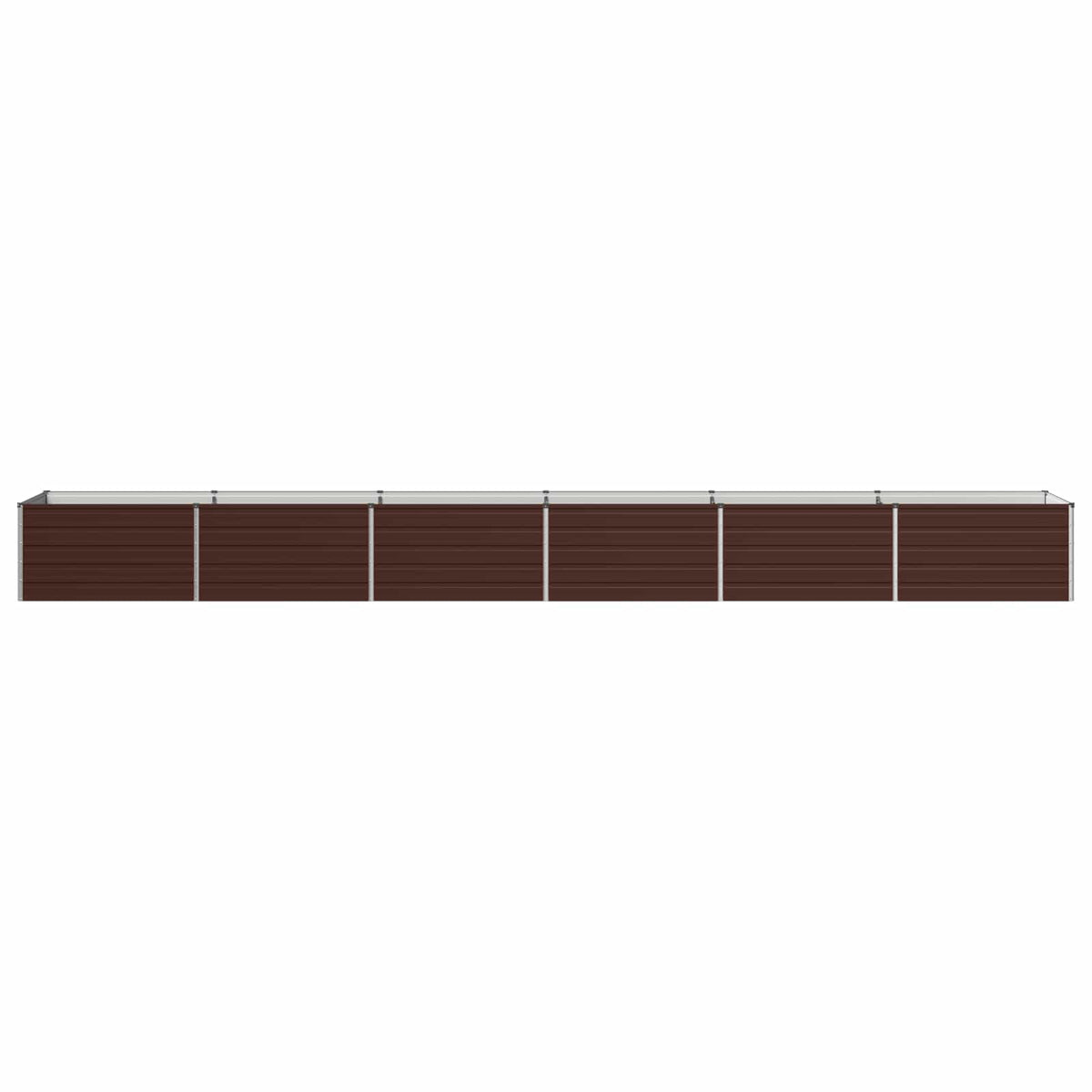 Verhoogd Tuinbed Bruin 600 x 80 x 55 cm koudgewalst staal