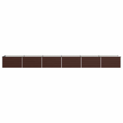 Verhoogd Tuinbed Bruin 600 x 80 x 55 cm koudgewalst staal