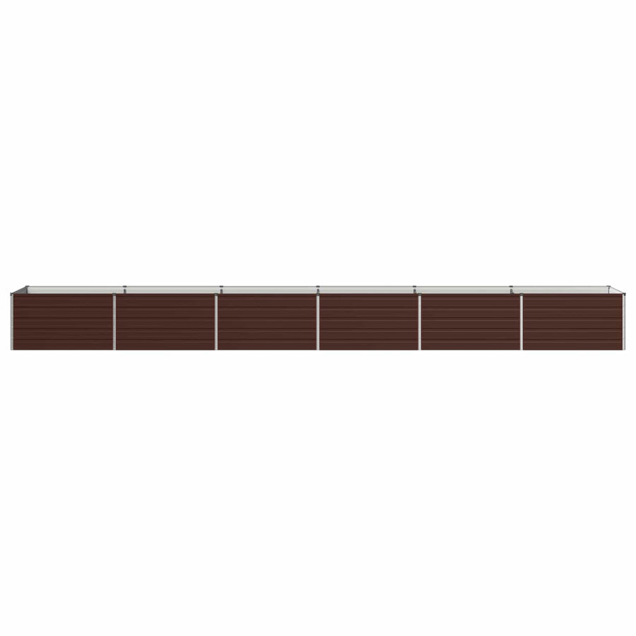 Verhoogd Tuinbed Bruin 600 x 80 x 55 cm koudgewalst staal