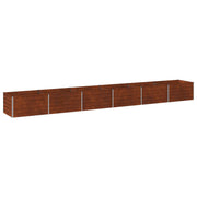 Verhoogd tuinbed cortenstaal 600x80x55 cm roestig