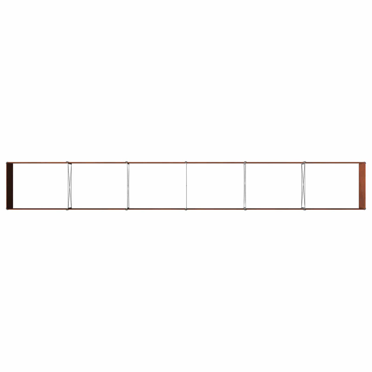 Verhoogd Tuinbed Roestig 600 x 80 x 55 cm corton