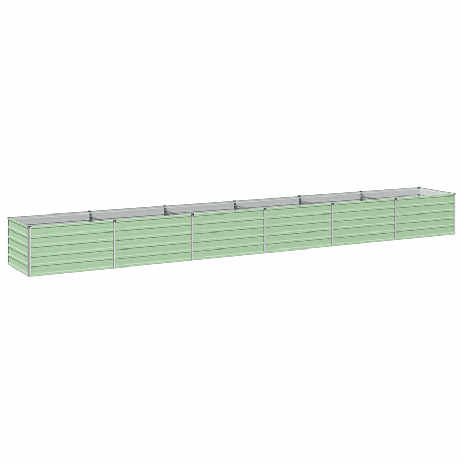 Verhoogd Tuinbed Pastelgroen 600 x 80 x 55 cm koudgewalst staal