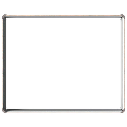 Verhoogd Tuinbed Houtbruin 100 x 80 x 24 cm koudgewalst staal