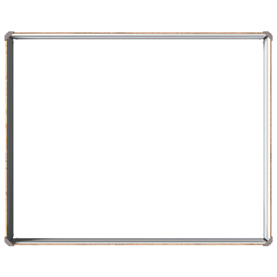 Verhoogd Tuinbed Houtbruin 100 x 80 x 24 cm koudgewalst staal