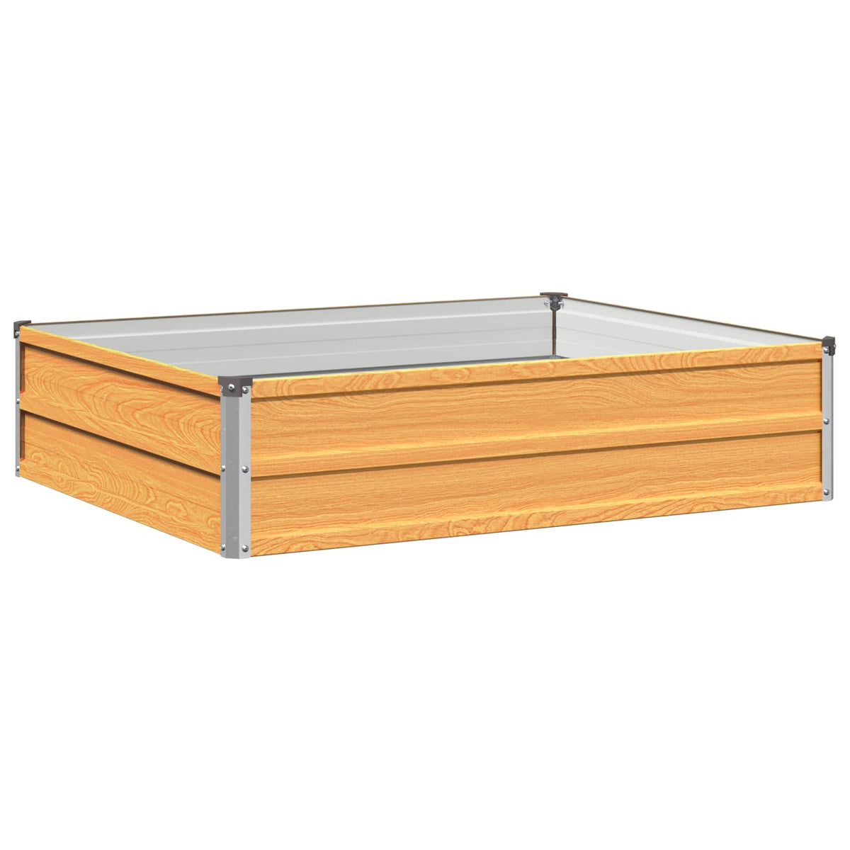 Verhoogd Tuinbed Naturel 100 x 80 x 24 cm koudgewalst staal