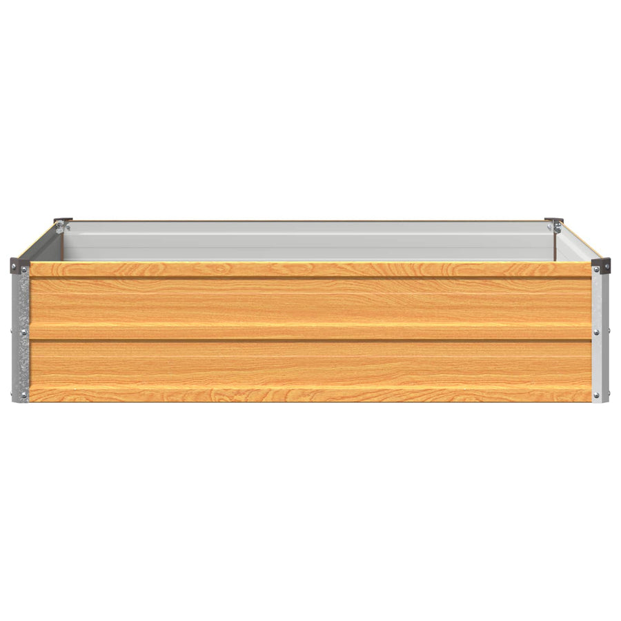 Verhoogd Tuinbed Naturel 100 x 80 x 24 cm koudgewalst staal