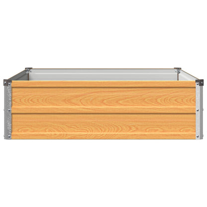 Verhoogd Tuinbed Naturel 100 x 80 x 24 cm koudgewalst staal