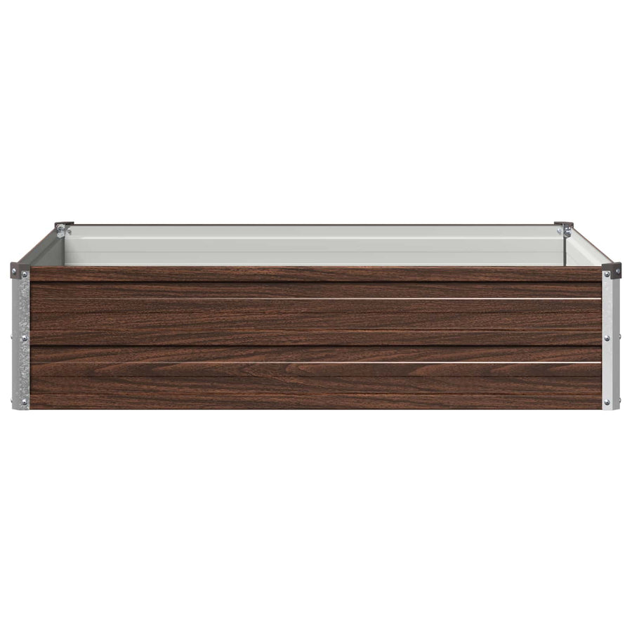 Verhoogd Tuinbed Zwart 100 x 80 x 24 cm koudgewalst staal