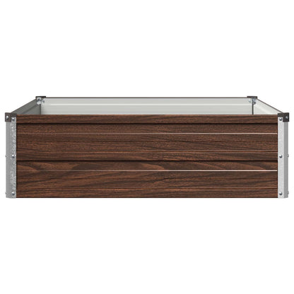 Verhoogd Tuinbed Zwart 100 x 80 x 24 cm koudgewalst staal