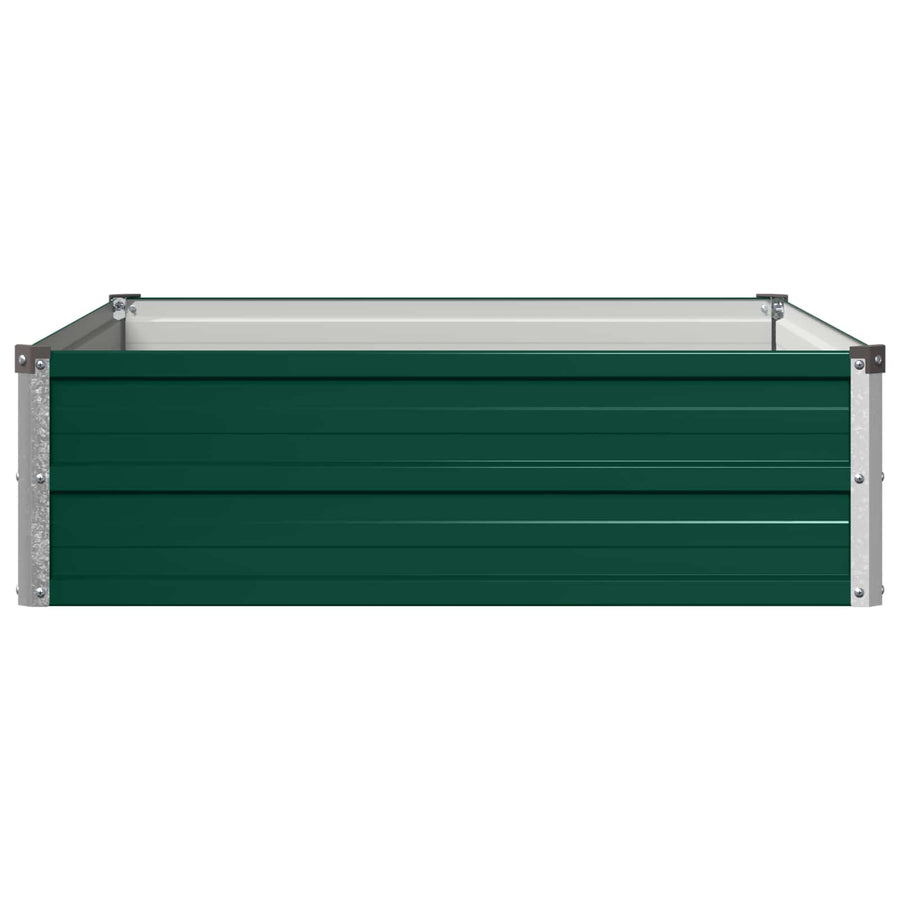 Verhoogd Tuinbed Groen 100 x 80 x 24 cm koudgewalst stalen
