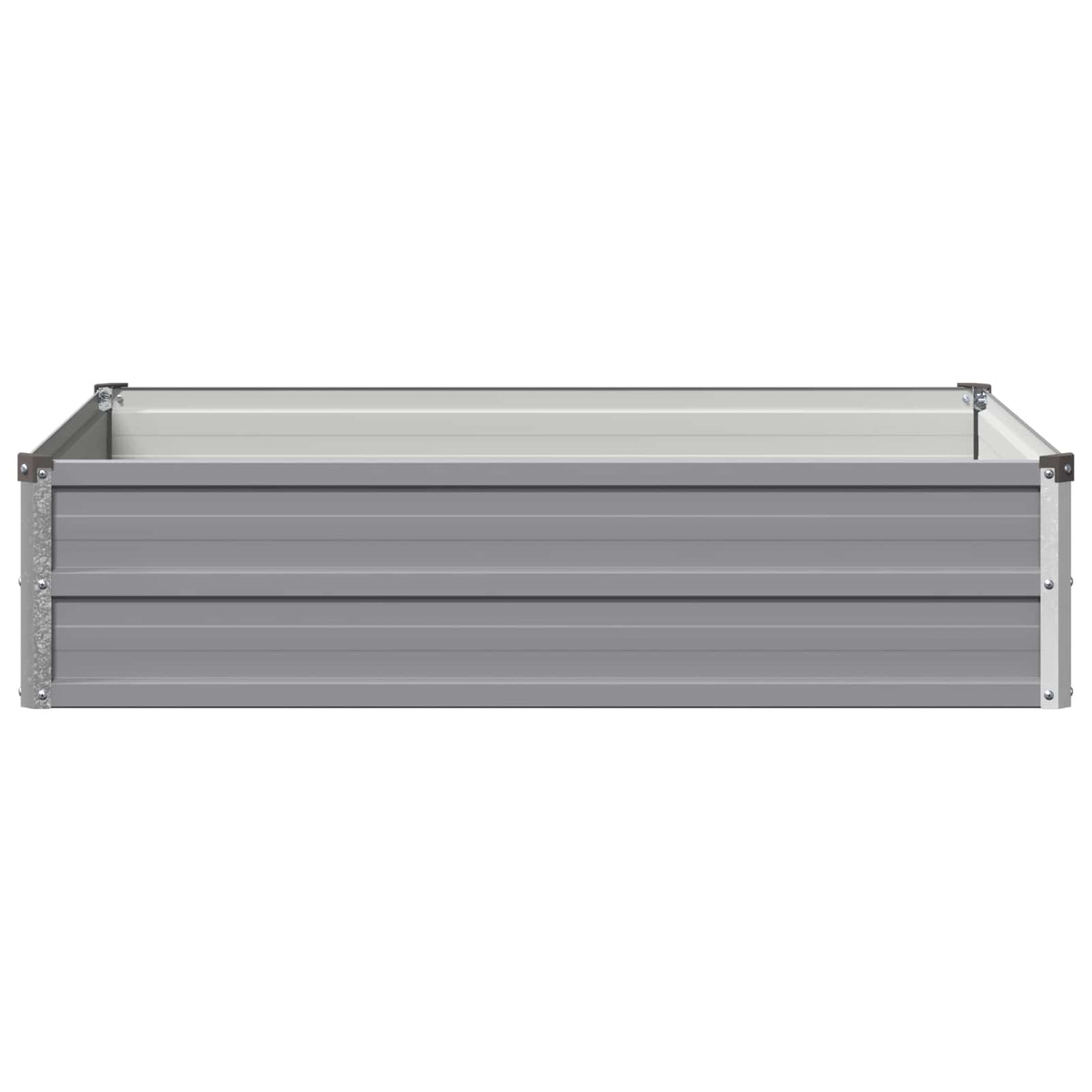 Verhoogd Tuinbed Grijs 100 x 80 x 24 cm koudgewalst staal