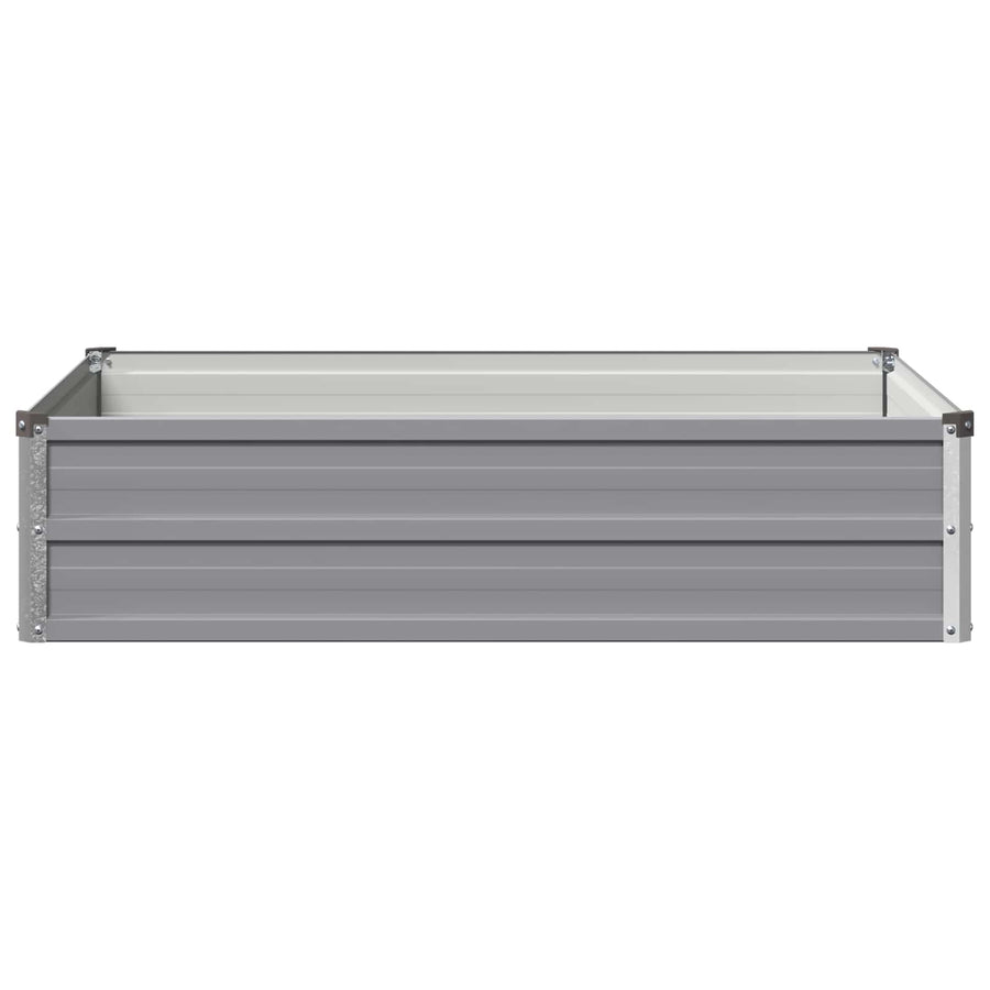 Verhoogd Tuinbed Grijs 100 x 80 x 24 cm koudgewalst staal