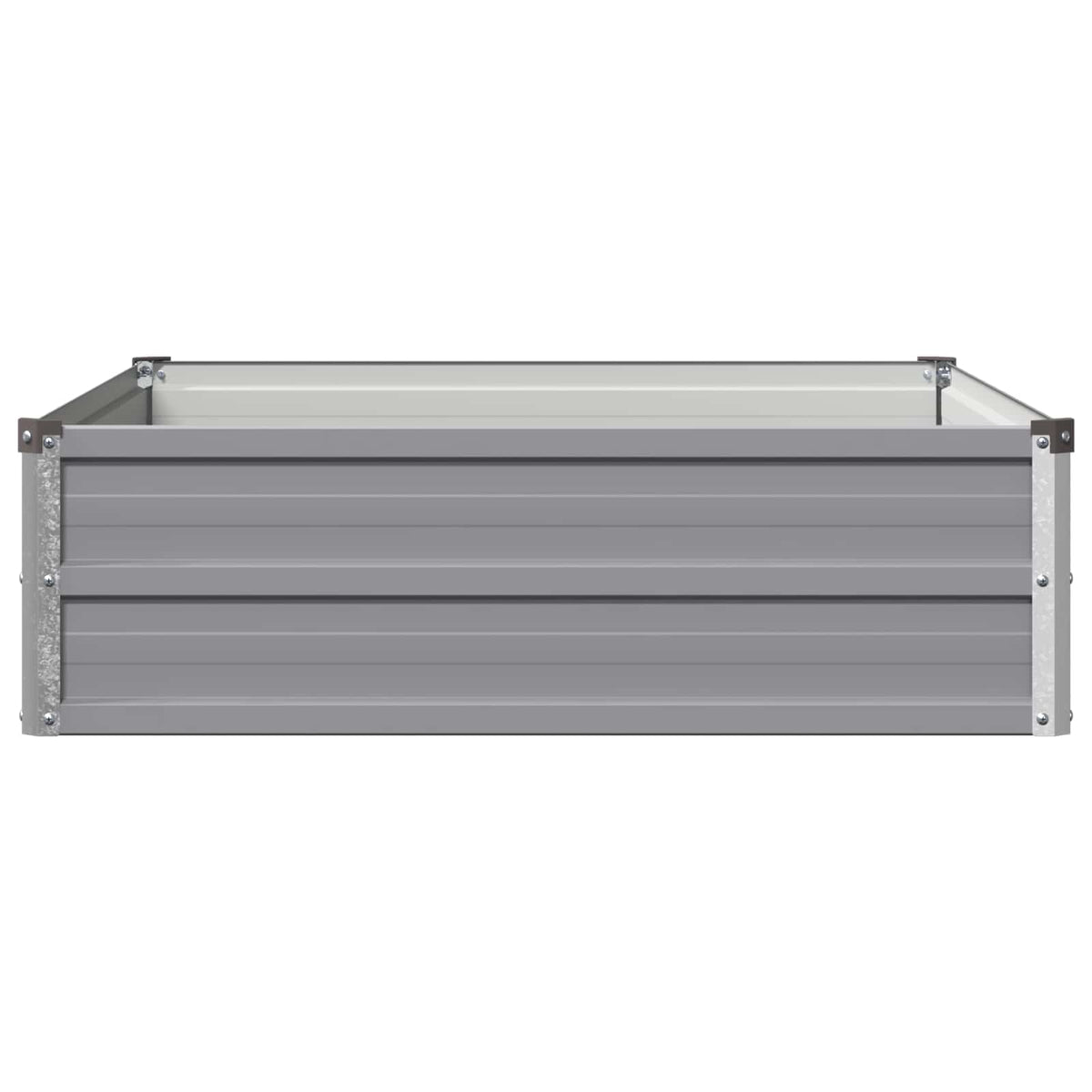 Verhoogd Tuinbed Grijs 100 x 80 x 24 cm koudgewalst staal
