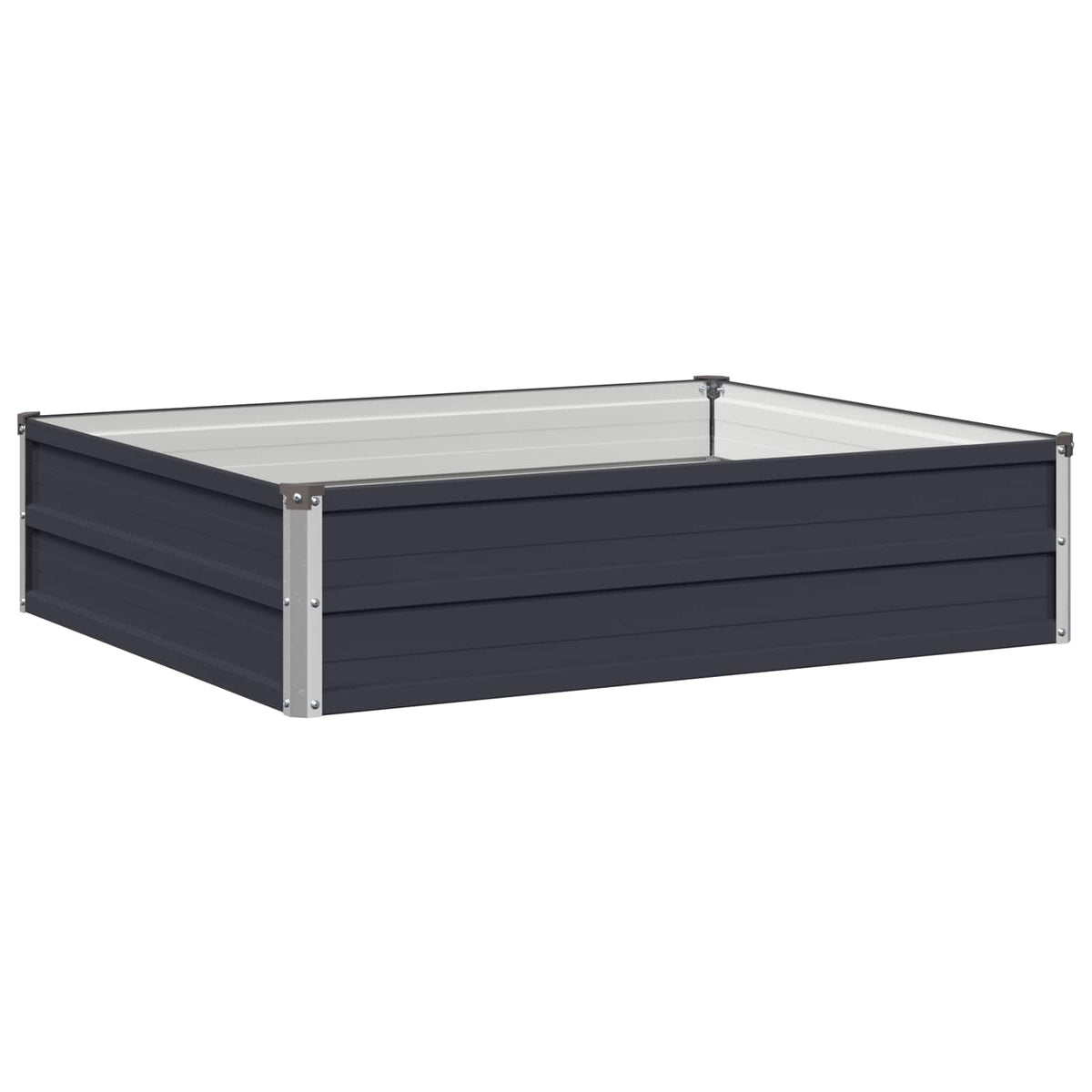 Verhoogd Tuinbed Antracietkleurig 100 x 80 x 24 cm
