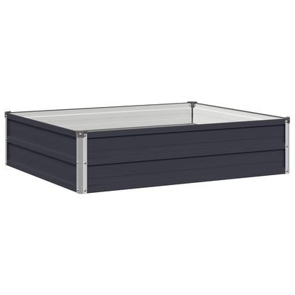 Verhoogd Tuinbed Antracietkleurig 100 x 80 x 24 cm