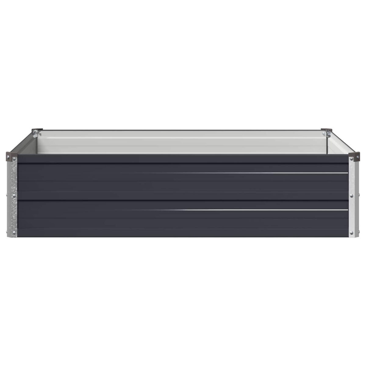 Verhoogd Tuinbed Antracietkleurig 100 x 80 x 24 cm