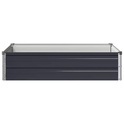 Verhoogd Tuinbed Antracietkleurig 100 x 80 x 24 cm