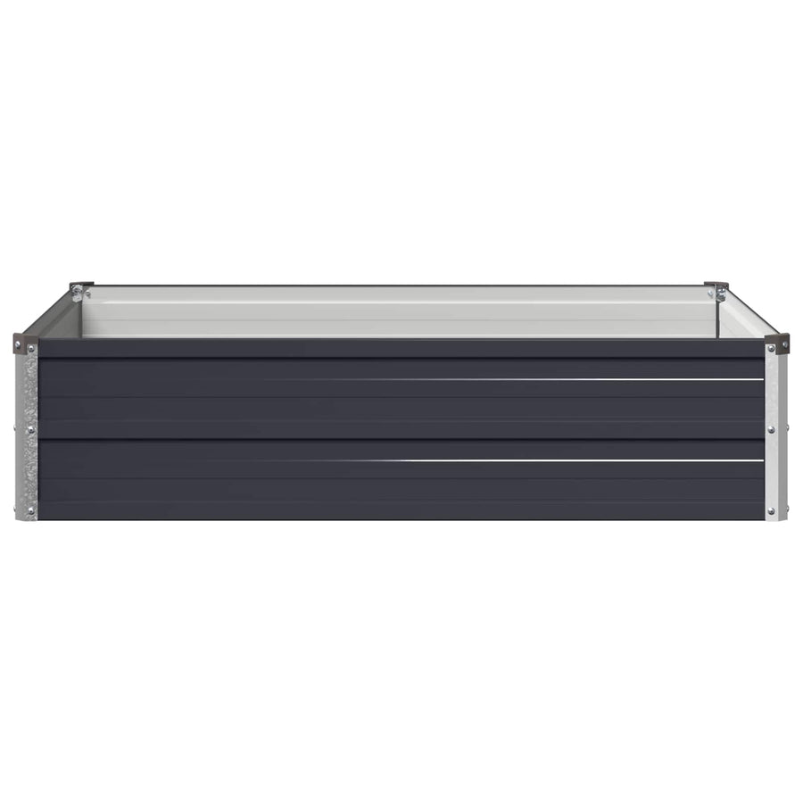 Verhoogd Tuinbed Antracietkleurig 100 x 80 x 24 cm