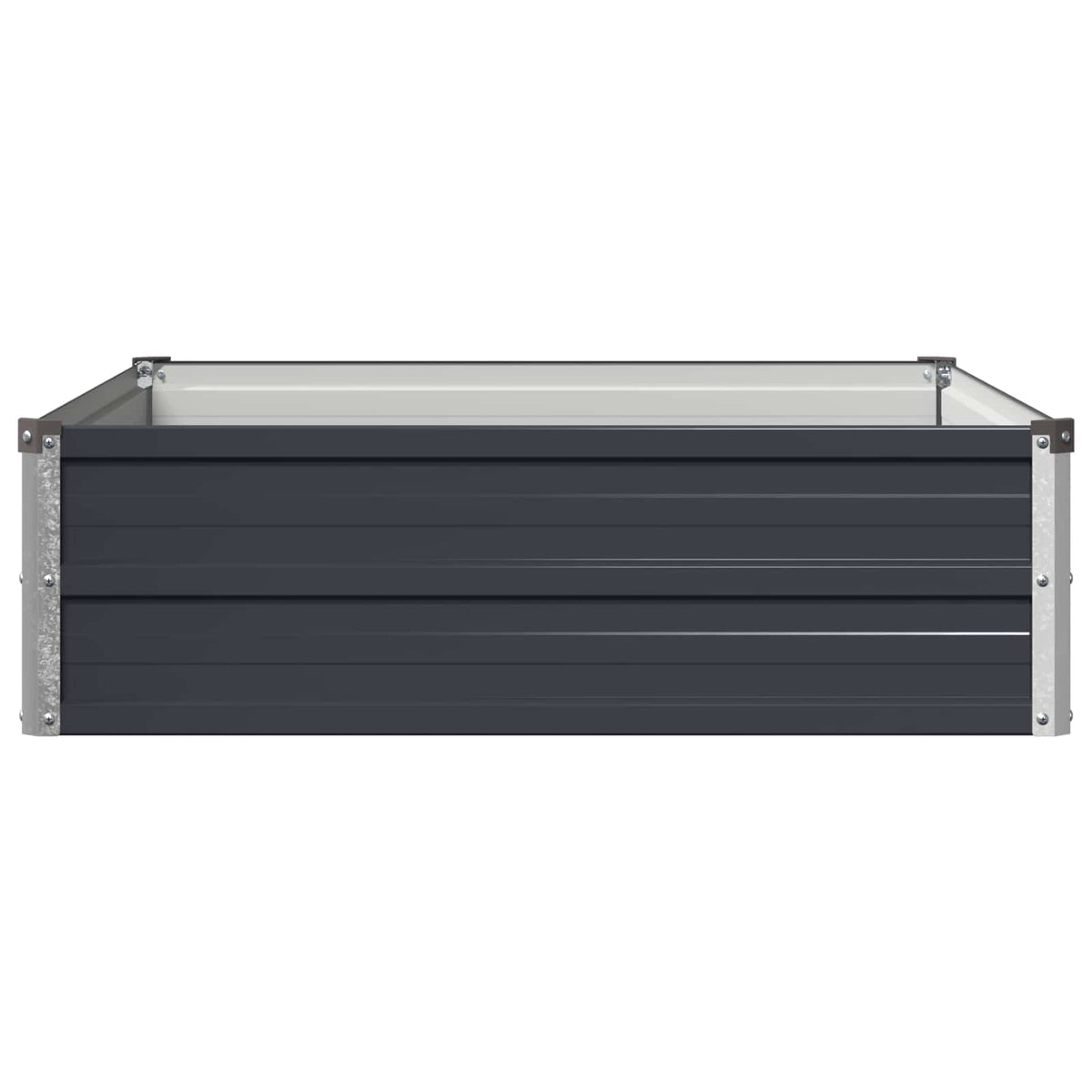 Verhoogd Tuinbed Antracietkleurig 100 x 80 x 24 cm