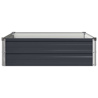 Verhoogd Tuinbed Antracietkleurig 100 x 80 x 24 cm