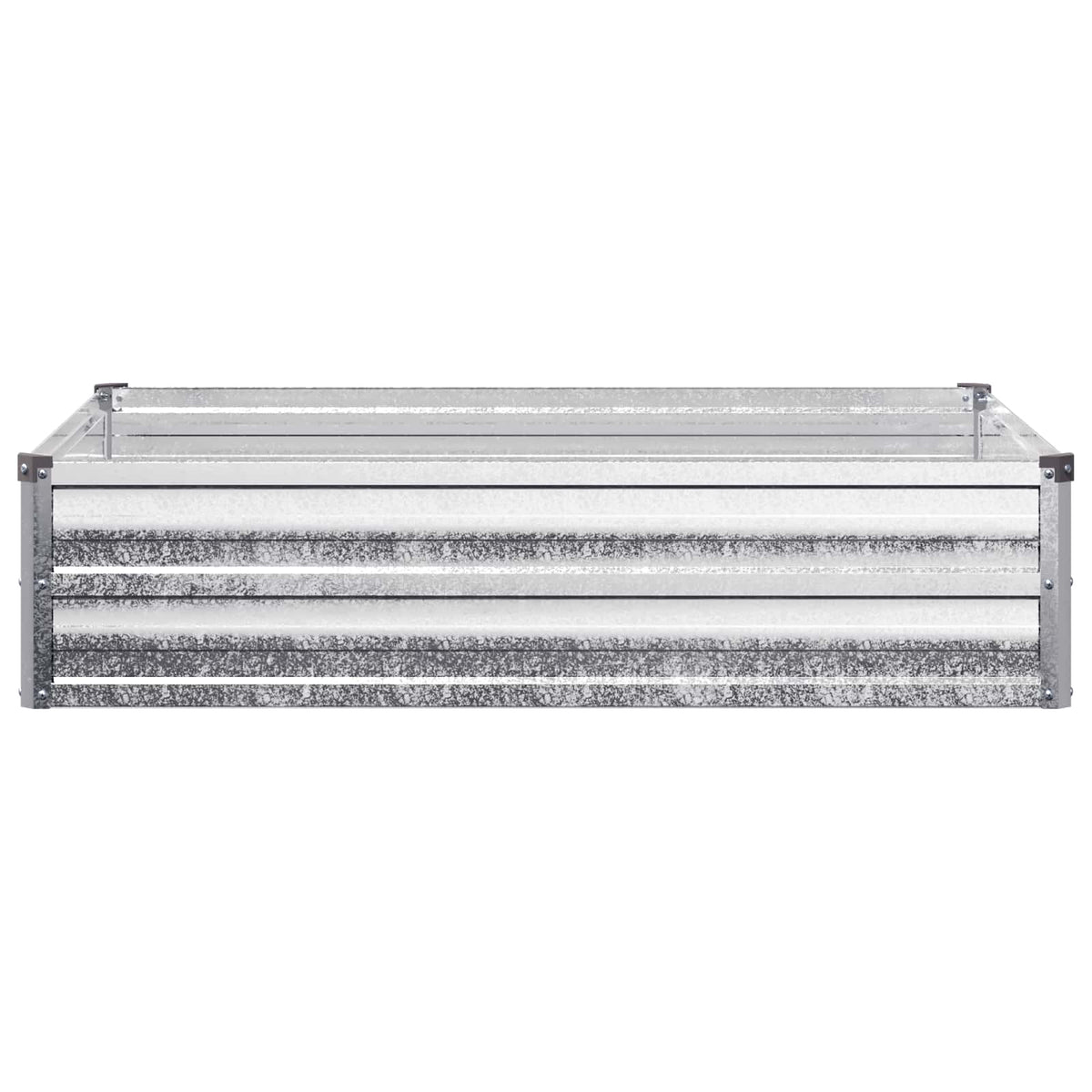 Verhoogd Tuinbed Zilverkleurig 100 x 80 x 24 cm gegalvaniseerd