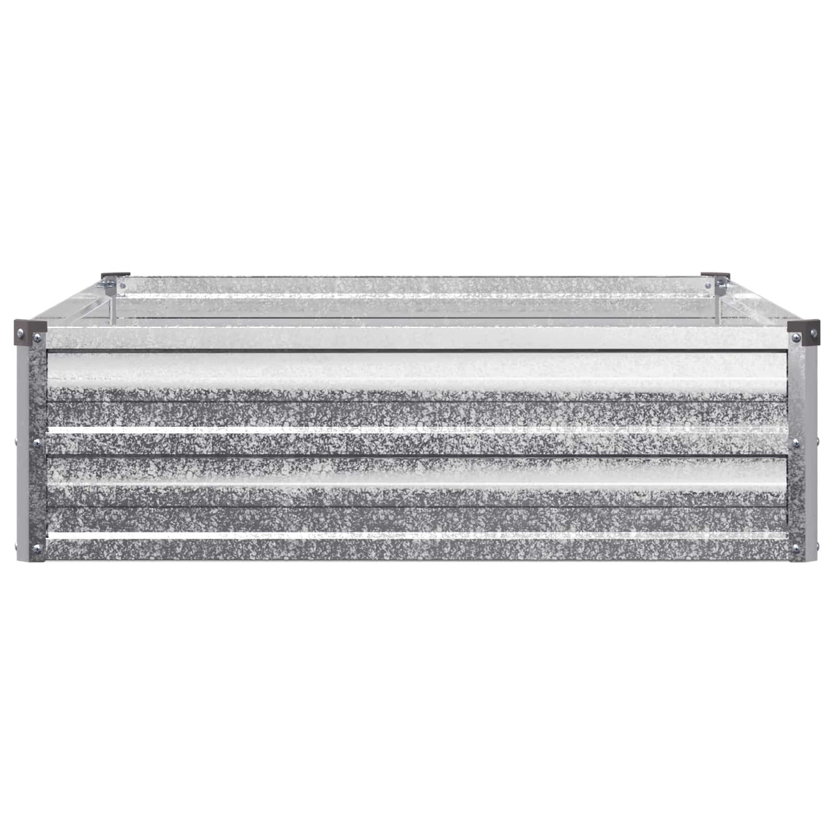 Verhoogd Tuinbed Zilverkleurig 100 x 80 x 24 cm gegalvaniseerd