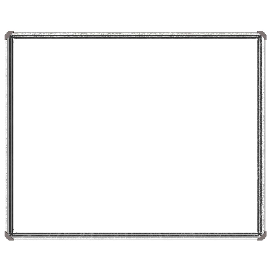 Verhoogd Tuinbed Zilverkleurig 100 x 80 x 24 cm gegalvaniseerd