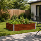 Verhoogd Tuinbed Roestig 100 x 80 x 24 cm corton