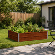 Tuinbed cortenstaal 100x80x24 cm
