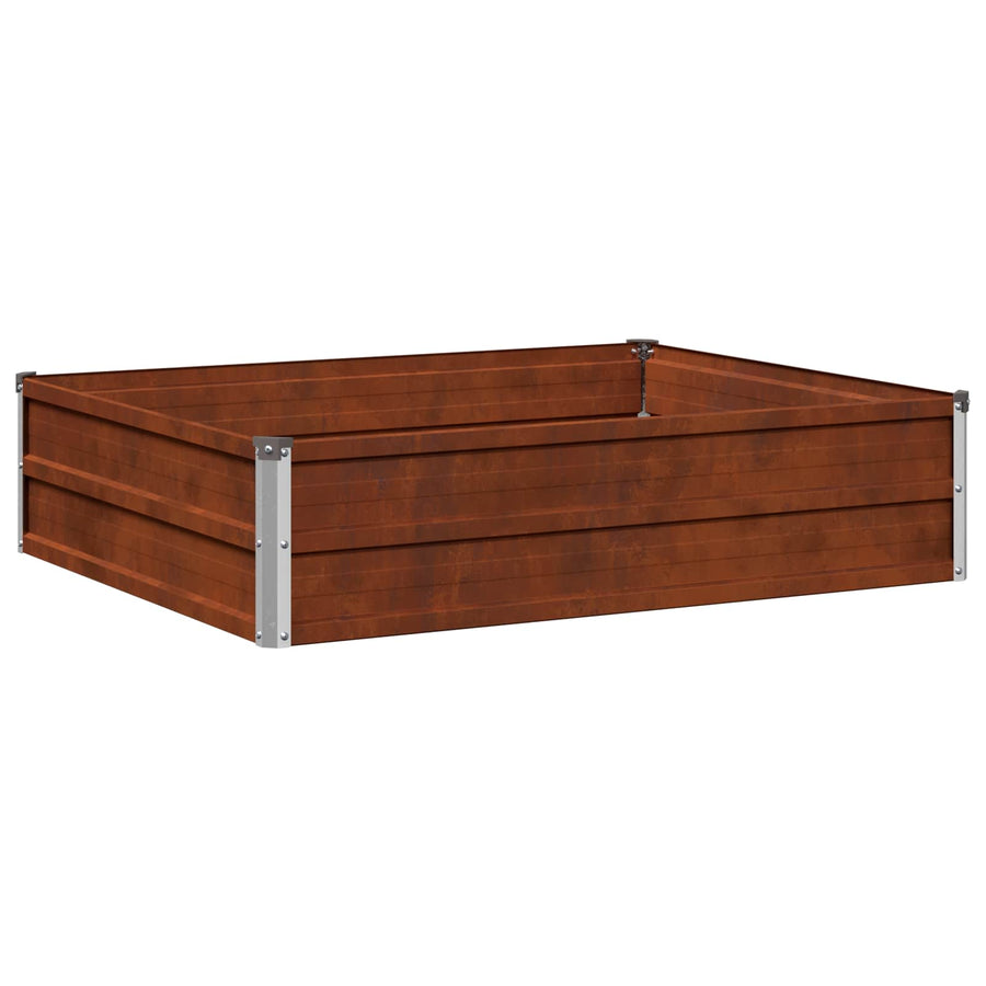 Verhoogd Tuinbed Roestig 100 x 80 x 24 cm corton