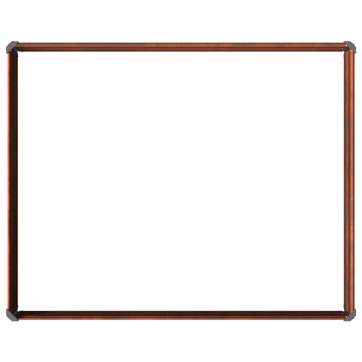 Verhoogd Tuinbed Roestig 100 x 80 x 24 cm corton