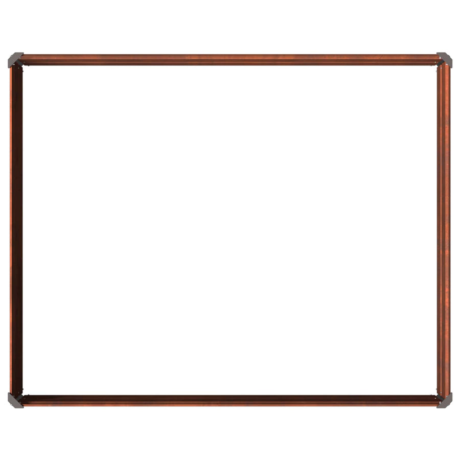 Verhoogd Tuinbed Roestig 100 x 80 x 24 cm corton