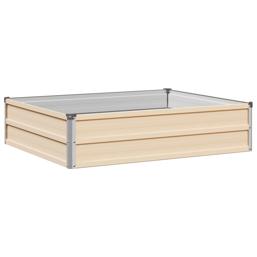 Verhoogd Tuinbed Ivoor 100 x 80 x 24 cm koudgewalst staal