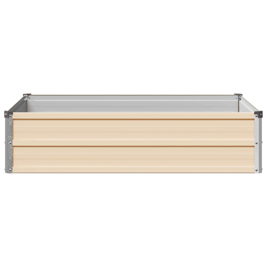Verhoogd Tuinbed Ivoor 100 x 80 x 24 cm koudgewalst staal