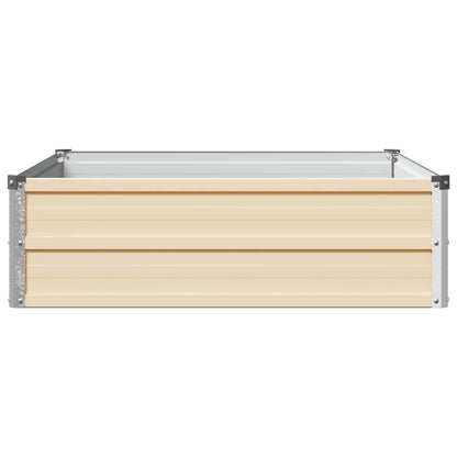 Verhoogd Tuinbed Ivoor 100 x 80 x 24 cm koudgewalst staal