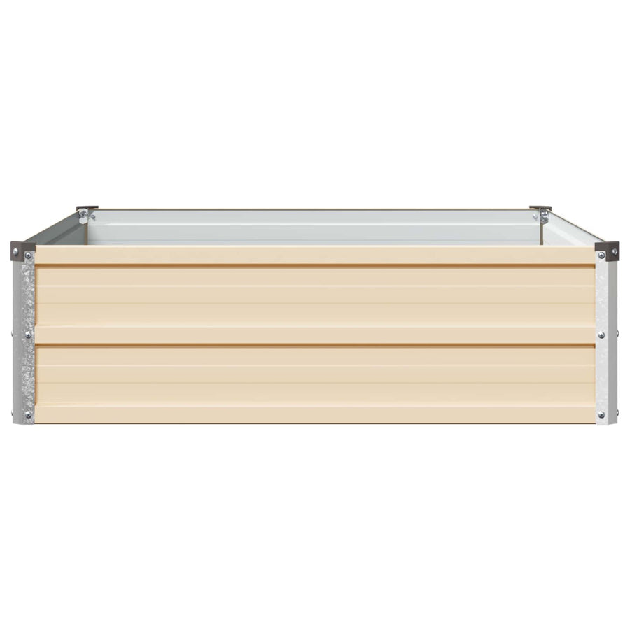 Verhoogd Tuinbed Ivoor 100 x 80 x 24 cm koudgewalst staal