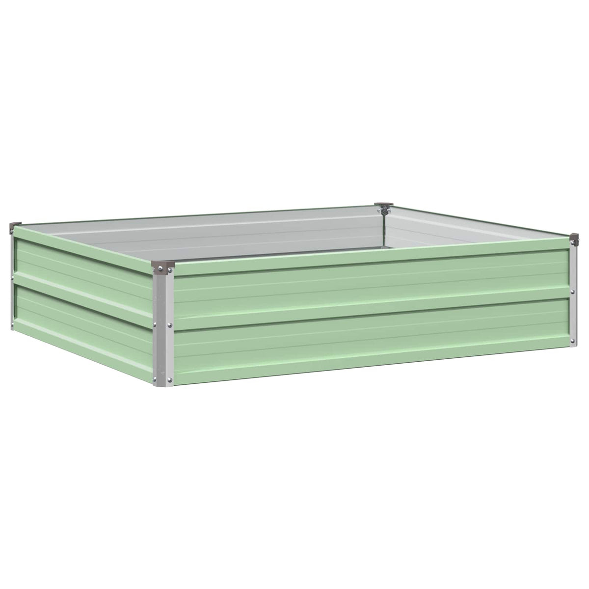 Verhoogd Tuinbed Pastelgroen 100 x 80 x 24 cm koudgewalst staal