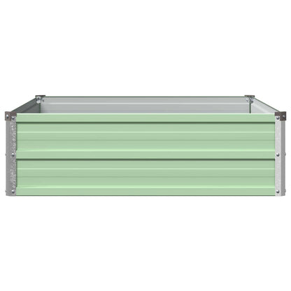 Verhoogd Tuinbed Pastelgroen 100 x 80 x 24 cm koudgewalst staal
