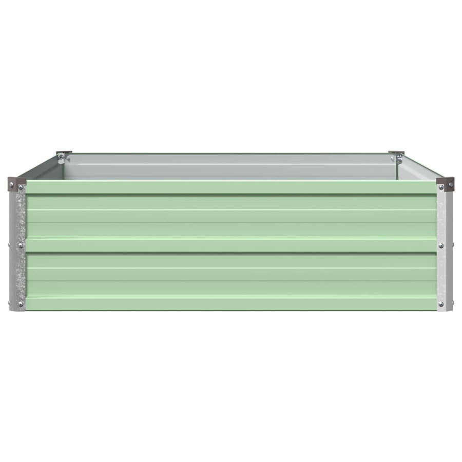 Verhoogd Tuinbed Pastelgroen 100 x 80 x 24 cm koudgewalst staal