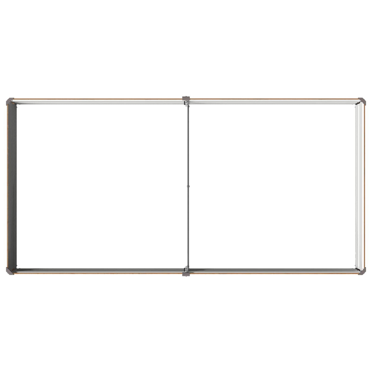 Verhoogd Tuinbed Houtbruin 160 x 80 x 24 cm koudgewalst staal