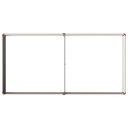 Verhoogd Tuinbed Houtbruin 160 x 80 x 24 cm koudgewalst staal