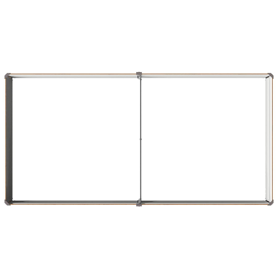 Verhoogd Tuinbed Houtbruin 160 x 80 x 24 cm koudgewalst staal