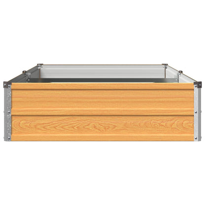 Verhoogd Tuinbed Naturel 160 x 80 x 24 cm koudgewalst staal