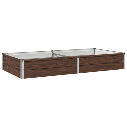 Verhoogd Tuinbed Zwart 160 x 80 x 24 cm koudgewalst staal