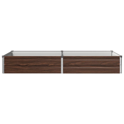 Verhoogd Tuinbed Zwart 160 x 80 x 24 cm koudgewalst staal