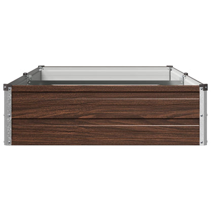 Verhoogd Tuinbed Zwart 160 x 80 x 24 cm koudgewalst staal