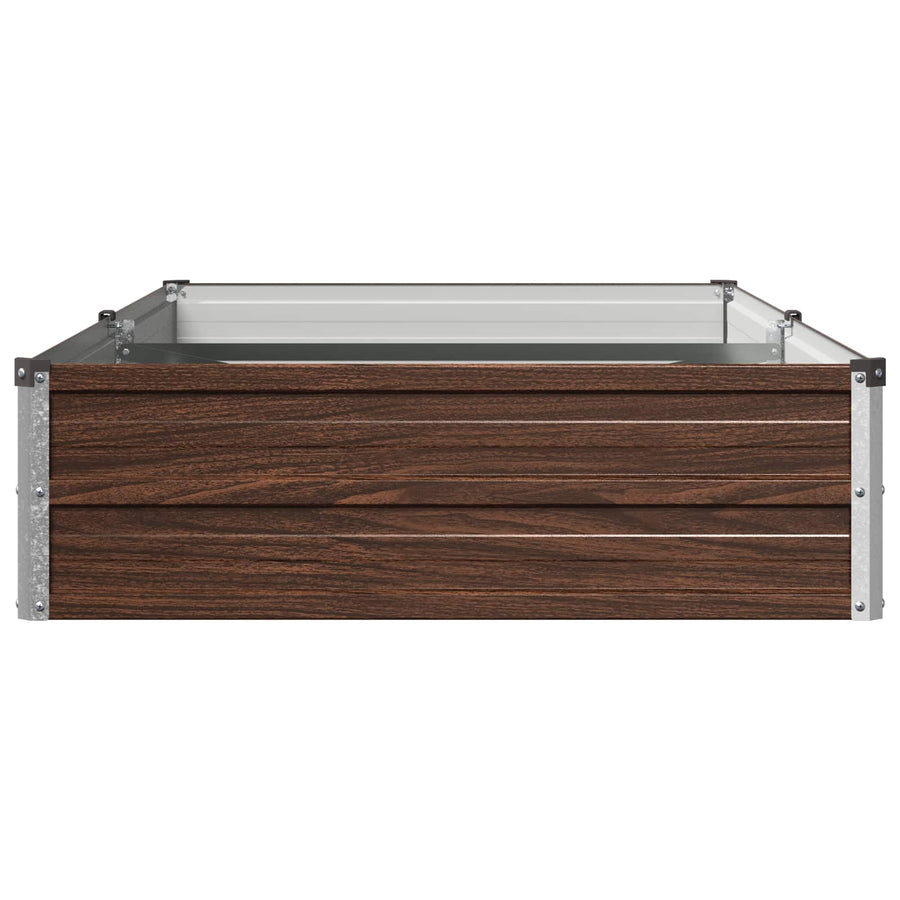 Verhoogd Tuinbed Zwart 160 x 80 x 24 cm koudgewalst staal