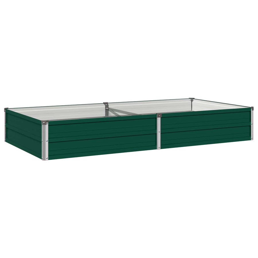 Verhoogd Tuinbed Groen 160 x 80 x 24 cm koudgewalst stalen
