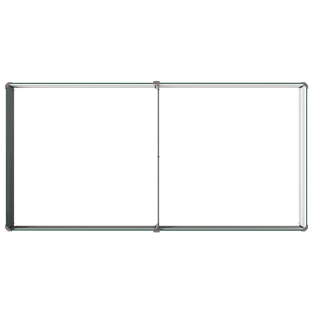 Verhoogd Tuinbed Groen 160 x 80 x 24 cm koudgewalst stalen